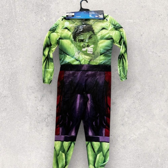 NEW Marvel Avengers Hulk Kids Costume - Muscle Chest Size Large - Picture 3 of 7